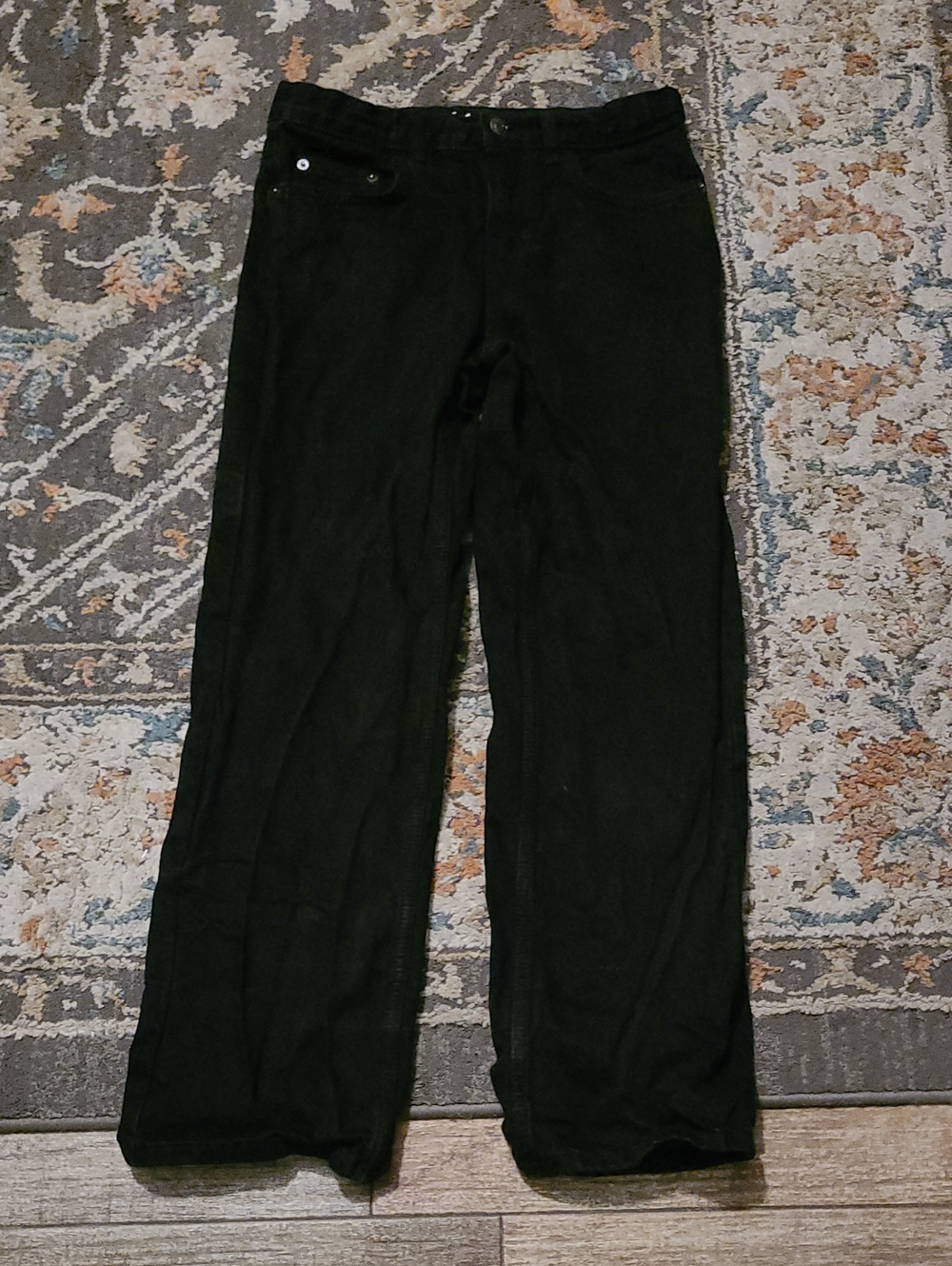 wonder nation Black Wide-Leg Jeans with Clean Waistband